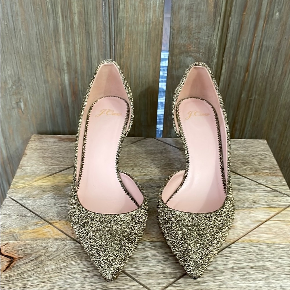J. Crew Women's Gold Heels